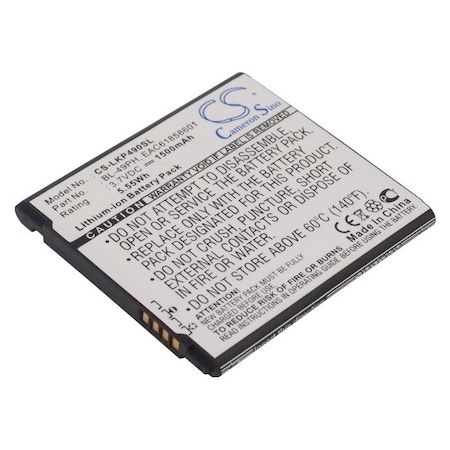 Bsc Preferred LG F120 F120K F120L 1500mAh Mobile Phone Replacement Battery CS-LKP490SL